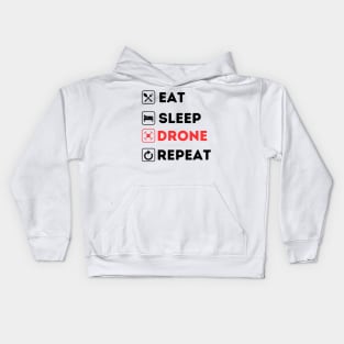 Eat Sleep Drone Repeat Kids Hoodie